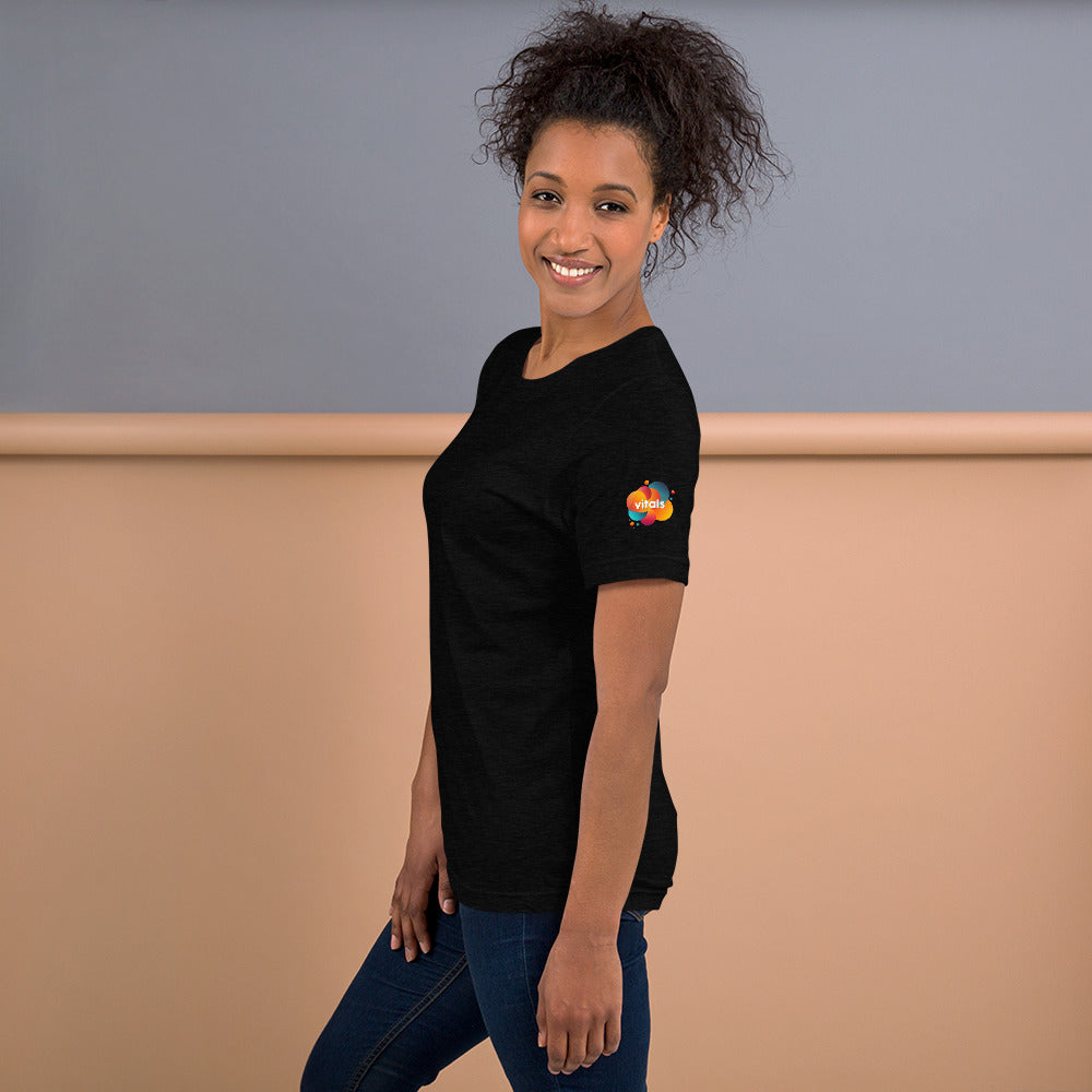 Short-Sleeve Unisex T-Shirt - Black Heather / XS - VITALS Demo Store -